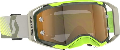 Scott Prospect 2.0 Amp MX Goggle Cross/MTB Brille Khaki grün/beige/goldfarben Chrom Works