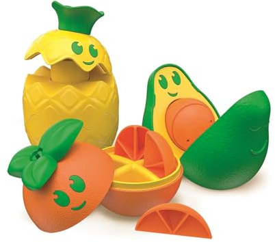 Clementoni Baby Fruit Puzzle, Komponentenspiel mit Früchten für Kinder von 12-36 Monaten, Spiele für die erste Kindheit, hergestellt in Italien, Linie Play for Future, stimuliert die Geschicklichkeit