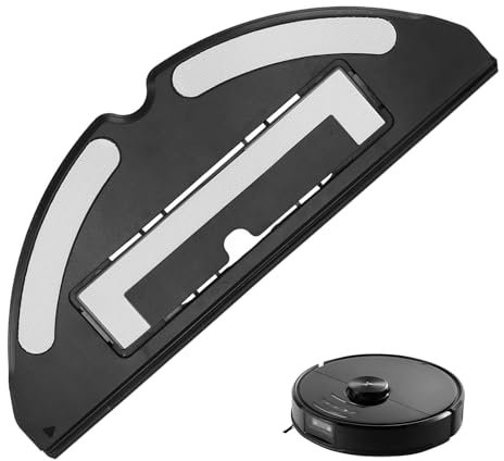 HAPPOW Wischtuchhalterung für Xiaomi Roborock S7/S7 MAX/T7S/T7S Plus/G10, Ersatzteil Wischtuchhalter, Ersatzteile für Roborock S7, Staubsaugerzubehör für Roborock (Schwarz)