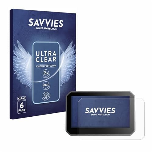 Savvies Schutzfolie für Elegoo Centauri Carbon 4,3 | 6 Stück Transparenter Displayschutz Made in Germany Ultra-Klar Displayschutz-Folie
