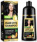 Champú para Tinte de Cabello Negro 3 en 1, Tinte Natural a Base de Hierbas para Cubrir las Canas, Resultados Duraderos, Cabello Nutrido y Vibrante, Cabello Saludable para Mujeres y Hombres, 500ml