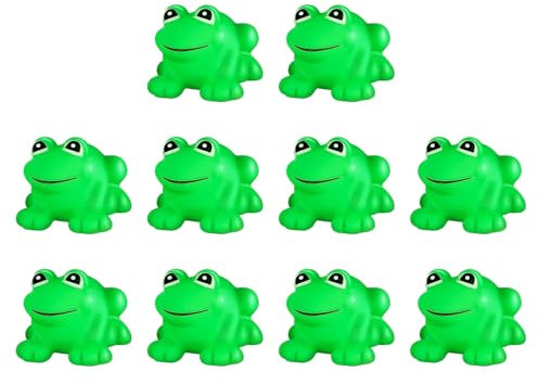 Froschfigur, realistischer Frosch | Süße Badspielzeug Mini -Frösche,Miniaturdekoration für Badewanne Pool Dusche Schwimmen 10x Gartenlandschaft Klassenzimmer Karnevalspreise Geburtstag