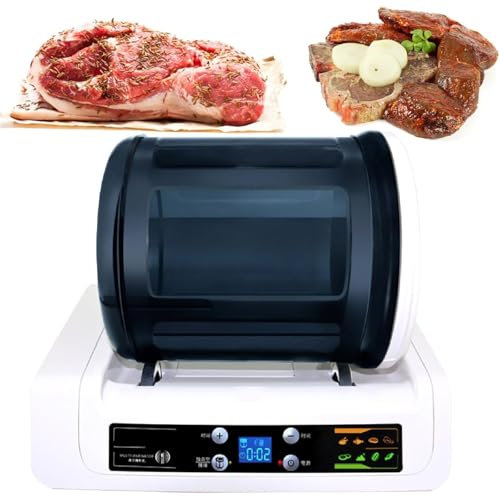 Vakuum Fleisch Tumbler Marinator,5L Vakuum Marinator zum schonend Mischen,FüR Fleisch Und GemüSe,Vakuum-Tumbler Mariniermaschine Kanister