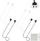 HOTUT 4 Piezas Magnéticas Cordón Auriculares Inalámbricos con Kit de Limpiador, Silicona Suave Correas Antipérdida para AirPods 1/2/3/4 y AirPods Pro 1/2, Deporte Correa de Cordón para Auriculares