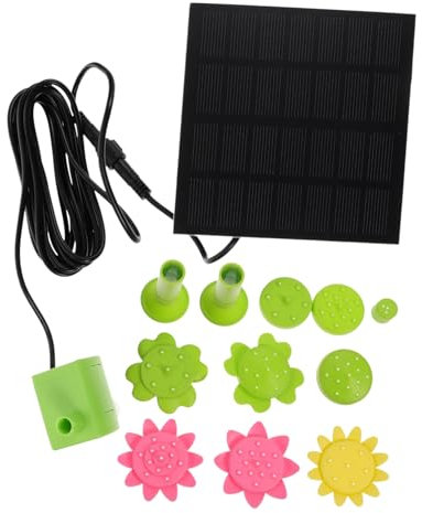 Abaodam Wasserpumpe Garten Solar Solarbrunnenpumpe aus Kunststoff Automatische Funktion Dekorative Lösung für Garten und Außenbereich