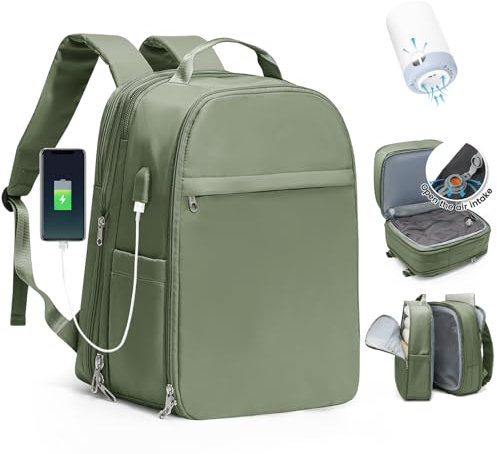 SZLX Zaino A Vuoto Bagaglio A Mano Donna, Zaino Airbag Con Sistema Di Vuoto Per Viaggi, Ryanair Viaggio Ruscksack Dimensione Cabina Con Pompa Impermeabile Uomo Valigia A Vuoto