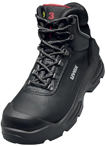 Uvex 3 quatro S3 SRC Safety Boots 68792 (Black, 10, UK Footwear Size System, Adult, Men, Numeric, Medium, 10)