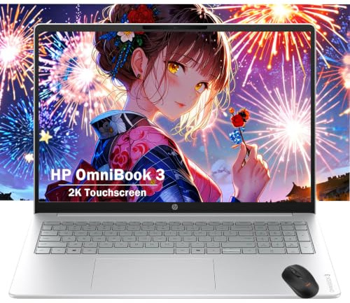 Laptop con pantalla táctil HD de 15.6 pulgadas | AMD Ryzen 5 7520U (Beat Intel i7-1165G7256) | 16GB RAM - 1TB SSD | Wi-Fi 6 - Windows11 | Microsoft Copilot AI School Students College | Cargador