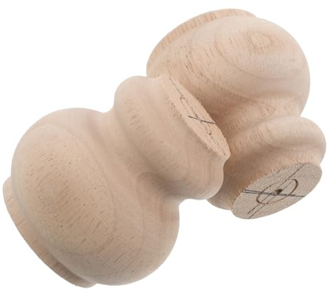 GLEAVI 2 Stück Tischbeine aus Massivem Hartholz für Möbel Vintage und Minimalistisch Beige Farbe Vielseitig Kompatibel und Verbesserte Stabilität für Tv Ständer und Sofa