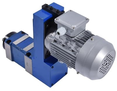 Bohren Und Fräsen Spindel Kopf Kombination 02 Hohe Geschwindigkeit Mit 0,75 Motor Draht Schneiden Halterung 380V 750W MT3 / BT30 ER25 Für Heimwerker(E (high speed))