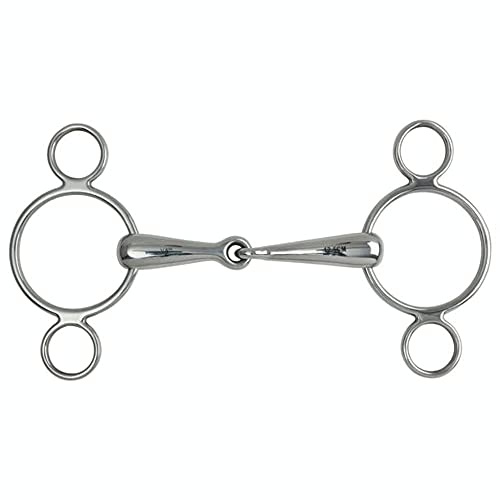 Shires 2 Ring Gag with Hollow Mouthpiece (6288)