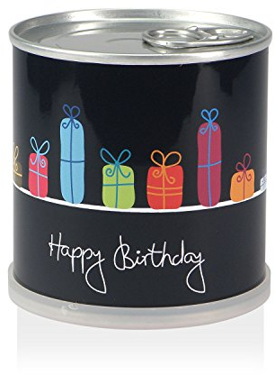 MacFlowers | Kleines Anzuchtset mit Sonnenblumen | Design Happy Birthday Pakete | Geschenkset mit Einer Sorte Samen in süßer instant Blumendose