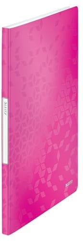 Leitz 46310023 Sichtbuch wow, A4, PP, 20 Hüllen, pink metallic