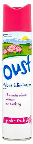 Oust Odour Eliminator Garden Fresh Scent Aerosol 300ml Case of 8
