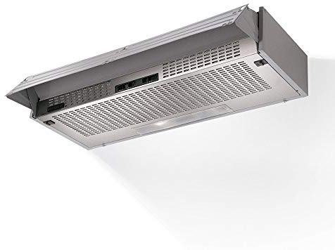 FABER 152 - Cappa Aspirante 90 cm Sottopensile da Cucina ad Incasso, Aspirante Esterna o in Ricircolo con Filtro Cappe Faber F1 KIT C.A. a Carboni Attivi