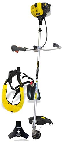 GARLAND Best 921G-V18 - Desbrozadora de Gasolina - Cilindrada 51,7 CC, Potencia 1,9 CV. Manillar Plegable. Incluye arnés, Disco de 3 Puntas y Cabezal de Hilo.