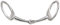 PFIFF 102718 Edelstahl-Olivenkopfgebiss, einfach gebrochen, silberfarben 135