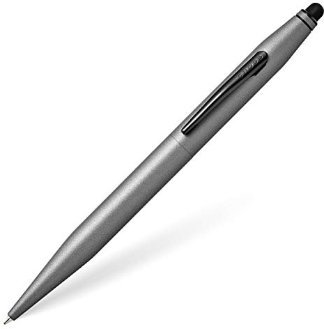 Cross Tech 2 Kugelschreiber (Schreibfarbe: schwarz, mit Stylus inkl. Geschenkbox) Titan-Grau