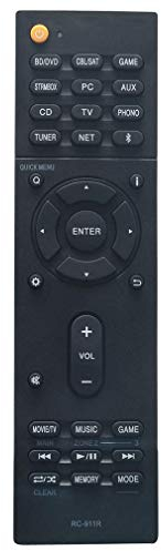 VINABTY RC-911R RC911R Remote Control Replace for Onkyo AV Network Receiver HT-R695 TX-NR578 HTS7800 HT-S7800 TX-NR656 TX-RZ610 TX-NR555 TX-NR575 TX-NR757