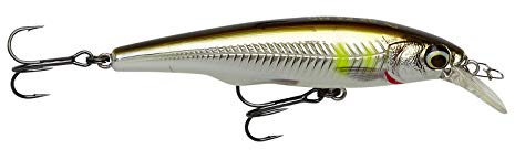 Savage Gear Gravity Twitch SR - Premium Süßwasser Raubfischköder für Angler, Magnetisches Weitwurfsystem, Darten und Kicken Action für Barsch, Hecht, Forelle, Barsch, Rapfen & Lachs Ayu Chrome 9.5 cm