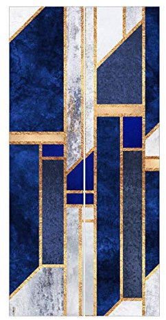 Bilderwelten Schiebegardinen Set Elisabeth Fredriksson Geometrische Formen mit Gold 2 Flächenvorhänge 250 x 120cm Ohne Aufhängung