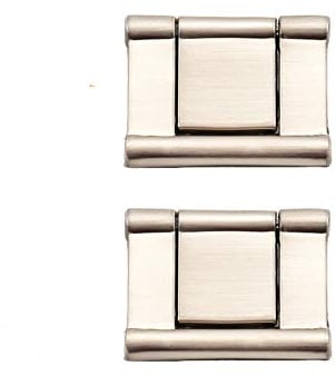 BOZONLI 2pcs Unsichtbare Griffe Flache Möbelgriffe Zinklegierung Pull Flush Hatch Locker für Küche Schrank Schublade Türgriffe - Nickel gebürstet 32mm