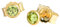 NKlaus Paar Ohrstecker echt Peridot 585 Gelbgold 14 Karat Gold 3mm kleine Ohrringe hell 7933