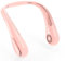 COMLIFE Tragbarer USB Ventilator, Leiser Mini Ventilator mit 5000mah Akku, 4 Geschwindigkeiten, Nackenventilator mit keine Klingen für Wandern, Outdoor Sport, Reisen, Zuhause, Büro - Pink