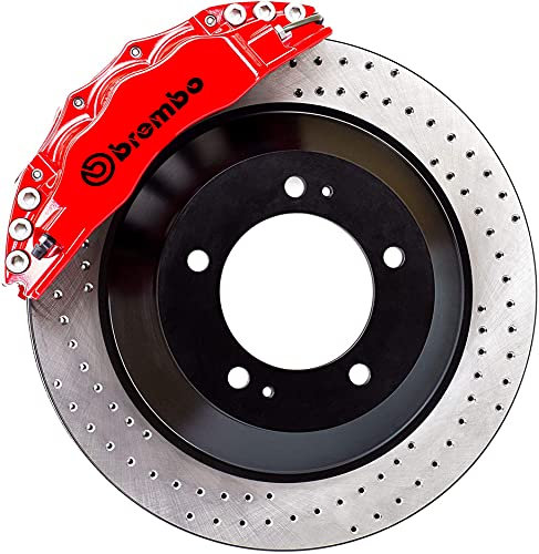 Brake Caliper Decals Set of 4 Vinyl Sticker fits Brembo (Black)