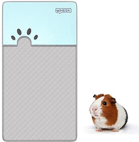 Guinea Pig Cage Liner - Meerschweinchen Käfig Zubehoer, Pipi Pads mit Kleintierhöhle Buddelkiste für Kaninchen Hamster Katzen Chinchilla, Super Saugfähige Matte und Wasserdichte Unterseite 120 × 61 cm