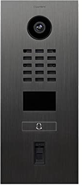 DoorBird D2101FV Fingerprint 50 IP Video Türstation | Video-Türsprechanlage mit 1 Ruftaste, Fingerabdruckleser, RFID, HD-Video, Bewegungssensor, in Titan-Optik gebürstet
