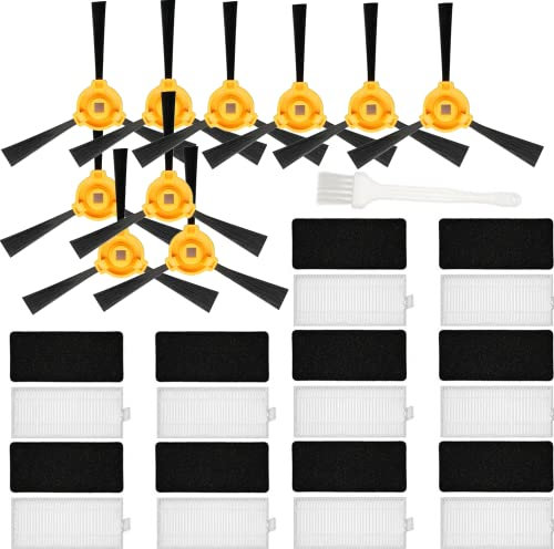 Sweet D Ersatzfilter Seitenbürsten für EcoVacs DEEBOT N79 N79S Roboterstaubsauger, Zubehör, EcoVacs DEEBOT DN622 500 N79w N79se N79T Ersatzteil-Set