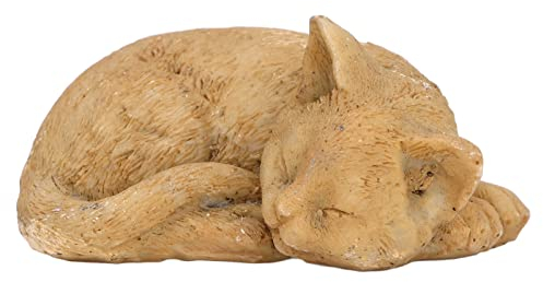 Hapivida Kunstharz Tier Gedenksteine, Polyresin Katze Engel Grabstein, Trauer Geschenke Grabschmuck, Für Immer in unseren Herzen und mit einem Lächeln in Erinnerung für Tribut Gartenstatue(B-1)