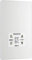 BG Electrical Dual Voltage Shaver Plug Socket, Electric Toothbrush Charger Socket for Bathrooms, Screwless Front Plate, Round Edges, Evolve, 2-Pin, Pearlescent White, 115V / 240V, PCDCL20W