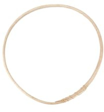 NaDeco Rattan-Ring, wählbar in den Größen 25-50 cm | Loop-Ring | Loop-Ring aus Rattan | Blumenring | Holzring | Ring für Traumfänger | Makramee-Ring | Dekoring zum Basteln | Naturdeko, Größe:Ø 40 cm