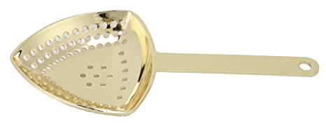 Colador de cóctel, colador de barra de triángulo duro de acero inoxidable para barra de cocina Chapado en oro