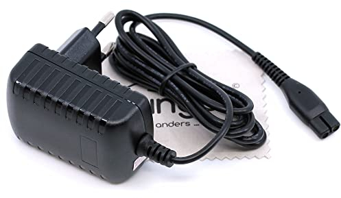 Chargeur Compatible Philips Series 1000 BT405/16, Series 3000 BT3206/14 BT3208/15 QT3900/15 QT4000/42 QT41001 QT4002 (Remplace A00390 CP0925/0) avec Tissu de Nettoyage d'écran mungoo