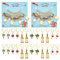 NBEADS 24 Pcs Wine Glasses Theme Stitch Markers, 6 Styles Wine/Beer/Coconut Tree Crochet Charms Removable Locking Stitch Marker with 304 Stainless Steel Clasp for Crochet Weaving Sewing Accessories