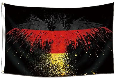Bandiera 90X150Cm Germania Bandiera Decorazione Nazionale Bandiera Aquila Appeso Decorazione Decorazione Vacanza Regalo