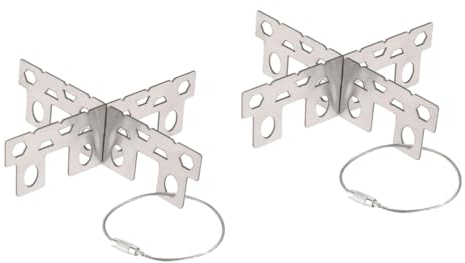 Kisangel 2st Brennerständer Grillplatte Für Gasgrill Gasherd Im Freien Gasherd Stehen Ständer Für Gasbrenner Gasherdständer Aus Edelstahl Campingbrenner Campingkocher Rostfreier Stahl