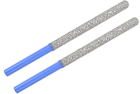 Fraise Diamant Mortier 7.2mm X 74mm 2 PCS Mèche à Mortier Diamantée avec à Tige Ronde pour Mortier Raking Maçonnerie Brique Céramique Carrelage VENJELD