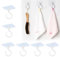Lotnut 6 Pcs Crochet Adhésif Plafond-sans Percer Rotatifs à 360°,Crochet de Fixation Autocollant Mural, Patère Salle de Bain