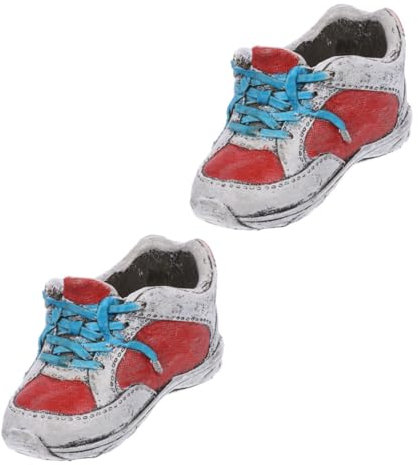 VINTORKY 2St Schuhtopf zimmerpflanzen zubehör Room Decoration Pflanzgefäße für den Garten Schreibtisch deko Pflanzgefäß im Freien schuhförmiger Blumentopf Topfblumentopf Mini
