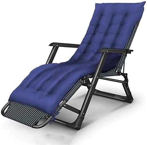 ZDYHL Leichter Liegestuhl, zusammenklappbarer Liegestuhl, Verstellbarer, Faltbarer Liegestuhl aus Metall für Mehrzweck-Strandkorb, Camping und Liegen im Garten mit abnehmbarem Kopfstützenstuhl Vision