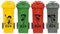 4 x Betty, Customised Wheelie Bin Decals/Stickers, Wall Art Graffiti Vinyl Sticker Urban Art…