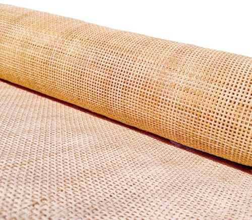 Generisch Wiener Geflecht Rattan Meterware, 60 x 150cm Natürliches Rattan Gurtband, Rattan Rolle für Heimwerker, Stuhl, Schrank, Lampe