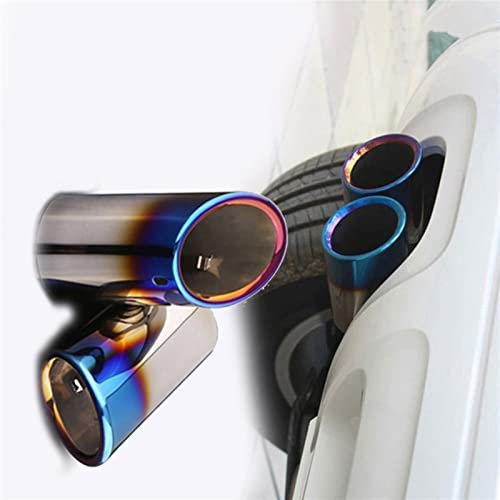 WOHOOD Auspuffblenden Für S&Koda Für Octavia A5 A7 Für Yeti 1.4T 1.6T Edelstahl Auto Automobile Auspuffrohrabdeckung Schalldämpferrohr