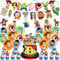 Toy Inspired Birthday Party Supplies, Story Birthday Style Party Decorations Includes Banner、Hanging Swirls、cup Cake Toppers、Cake Topper、Balloons