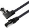 Maxtrack Câble patch Cat 8.1 - TI51-1,5 l - Câble LAN pour applications 25GBase-T/40GBase-T/50GBase-T - Câble patch - Câble réseau catégorie 8.1 - Fiche RJ45 droite vers fiche RJ45 coudée vers la