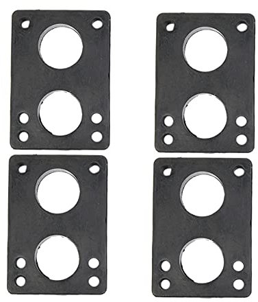 Qerwsdty 2 par skateboard gummitätning 12 mm skateboard riser pads longboard riser skateboard shock pads